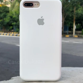 White Silicon Case For iPhone