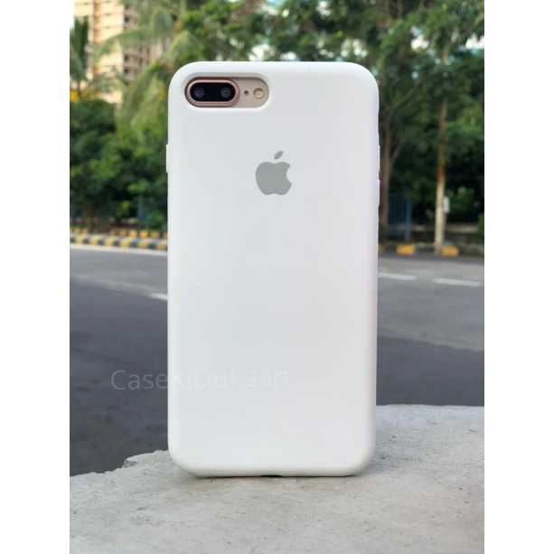 White Silicon Case For iPhone