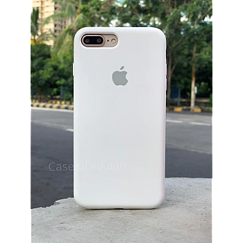 White Silicon Case For iPhone