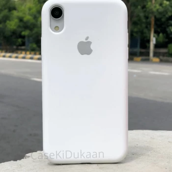 White Silicon Case For iPhone