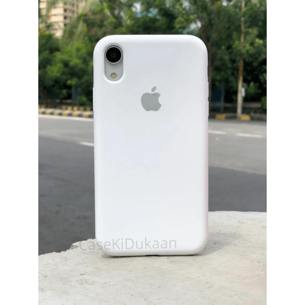 White Silicon Case For iPhone