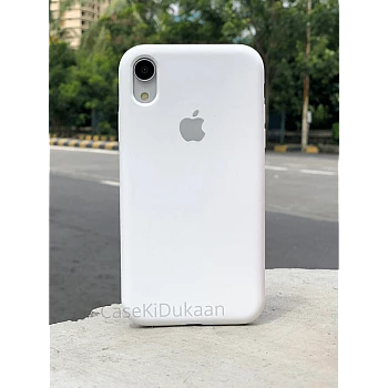 White Silicon Case For iPhone