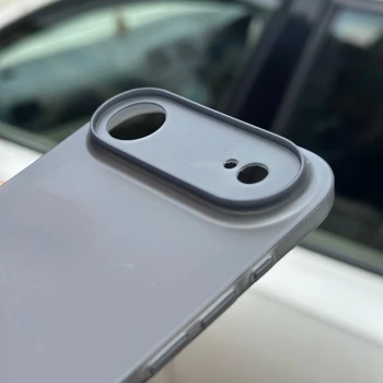 Ultra Thin Semi-Transparent Case for iPhone 17 Air – Black | Sleek & Minimal Cover