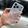 Ultra Thin Semi Transparent Case for iPhone 17 Pro – White | Sleek & Minimal Cover
