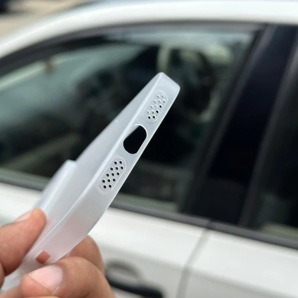 Ultra Thin Semi Transparent Case for iPhone 17 Pro Max – White | Sleek & Minimal Cover