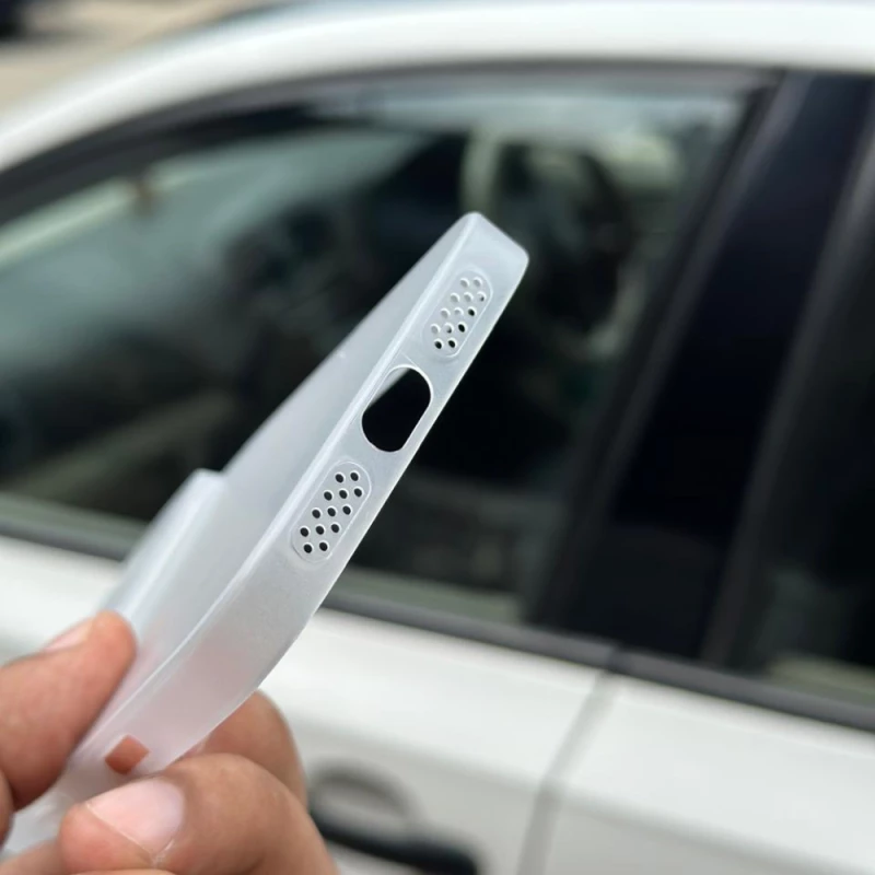 Ultra Thin Semi Transparent Case for iPhone 17 Pro Max – White | Sleek & Minimal Cover