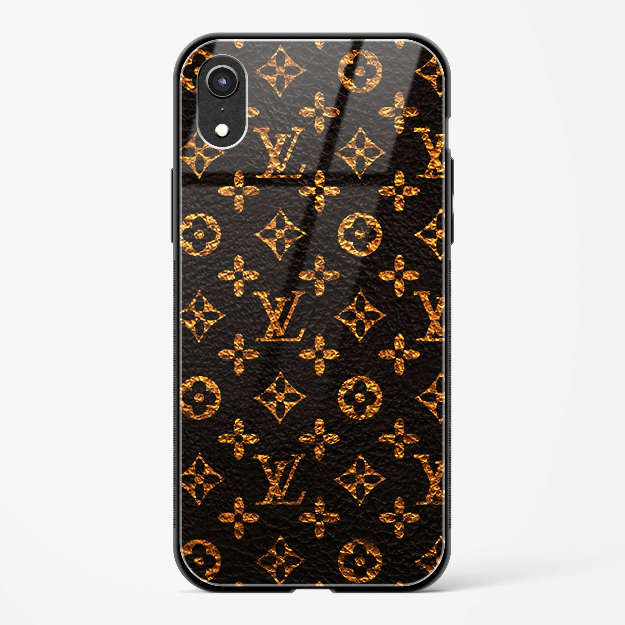 【正規品】LOUIS VUITTON エピ iPhone Xr Buy LV Black Gold Glass Case for iPhone XR